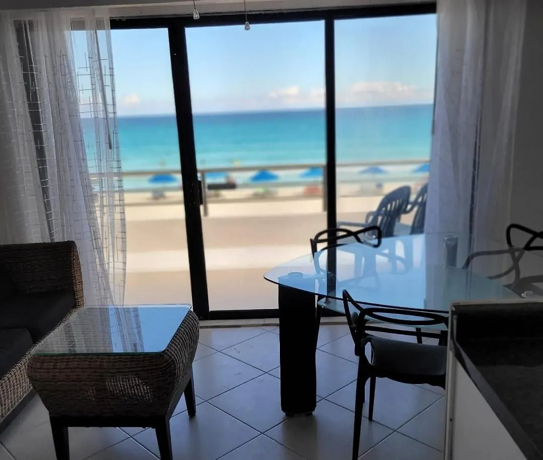 Ocean View Front Beach Villa Cancun